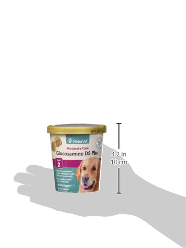 NaturVet Glucosamine DS Plus textura gomita suave para flexibilidad diaria