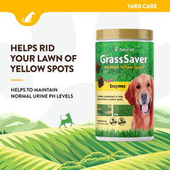 Gomitas suaves Grass-Saver para perros, sabor tipo premio.