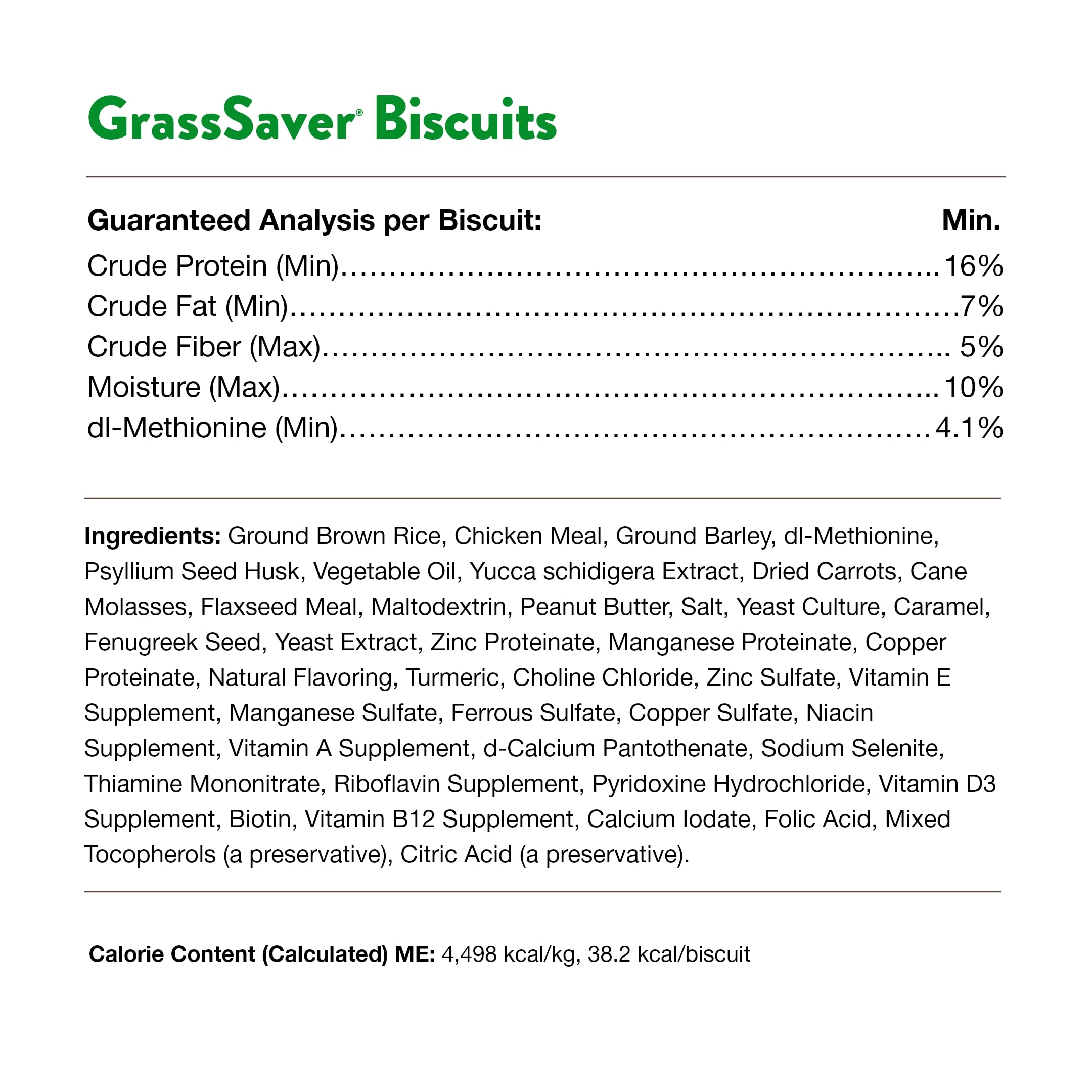Galletas para perro sabor mantequilla de maní de NaturVet GrassSaver