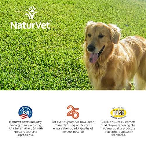GrassSaver de NaturVet ofrece apoyo suave para un perro activo.