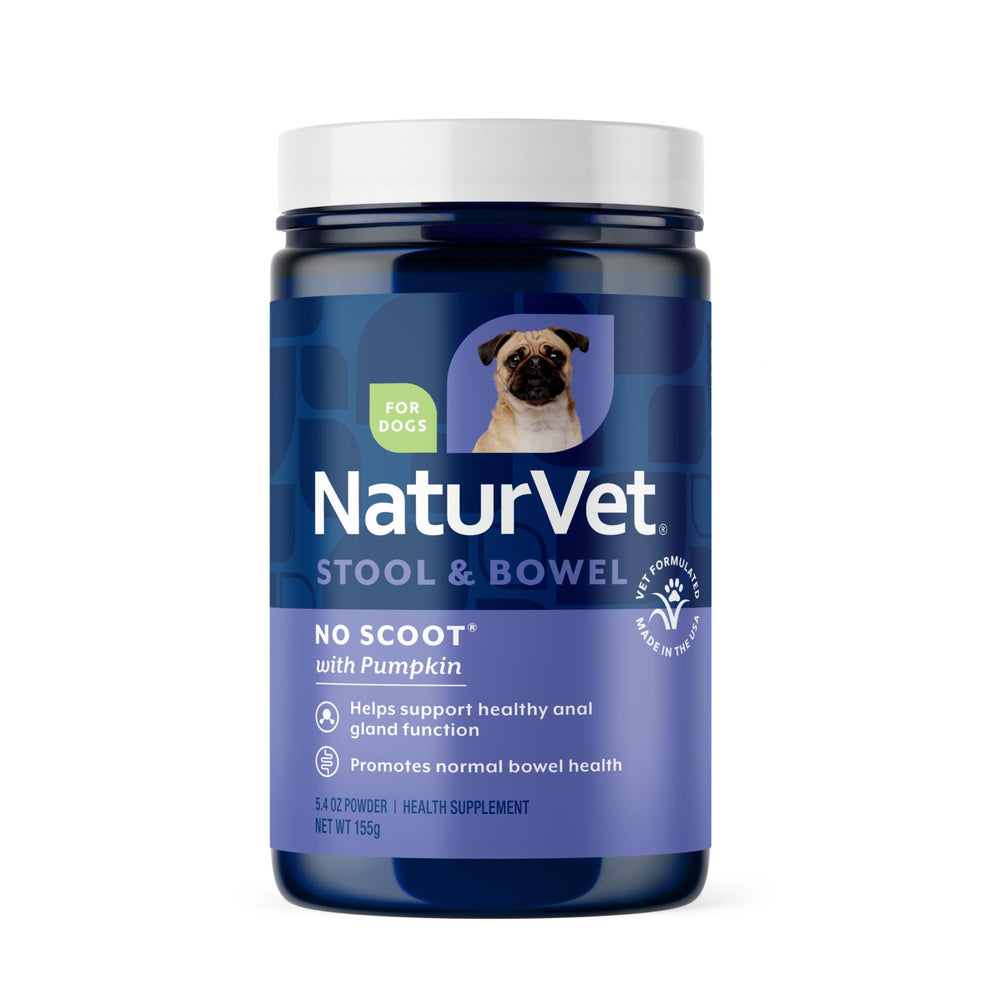 NaturVet No Scoot, botella vertiendo: facilita la dosificación diaria para tu perro.