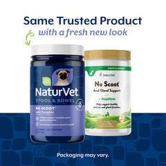 NaturVet No Scoot, polvo para perro: fácil de medir y mezclar en la dieta.