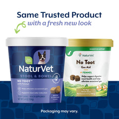 NaturVet No Toot Gas Aid Plus, bocaditos suaves para perros, fácil de dar