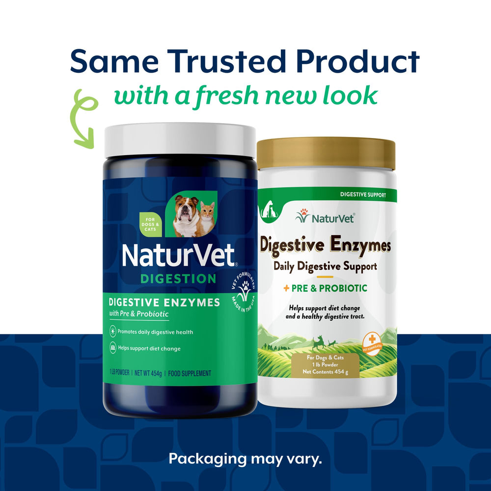 NaturVet probióticos y prebióticos en polvo apoya flora intestinal saludable