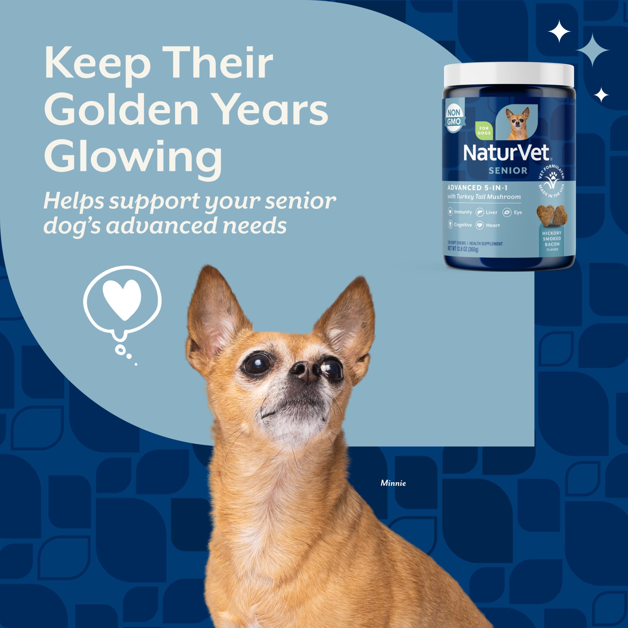 NaturVet Senior Advanced: etiqueta clara con información útil para compradores