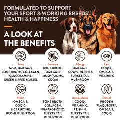 NaturVet Sport: gomitas blandas para perros, con sabor agradable y uso diario