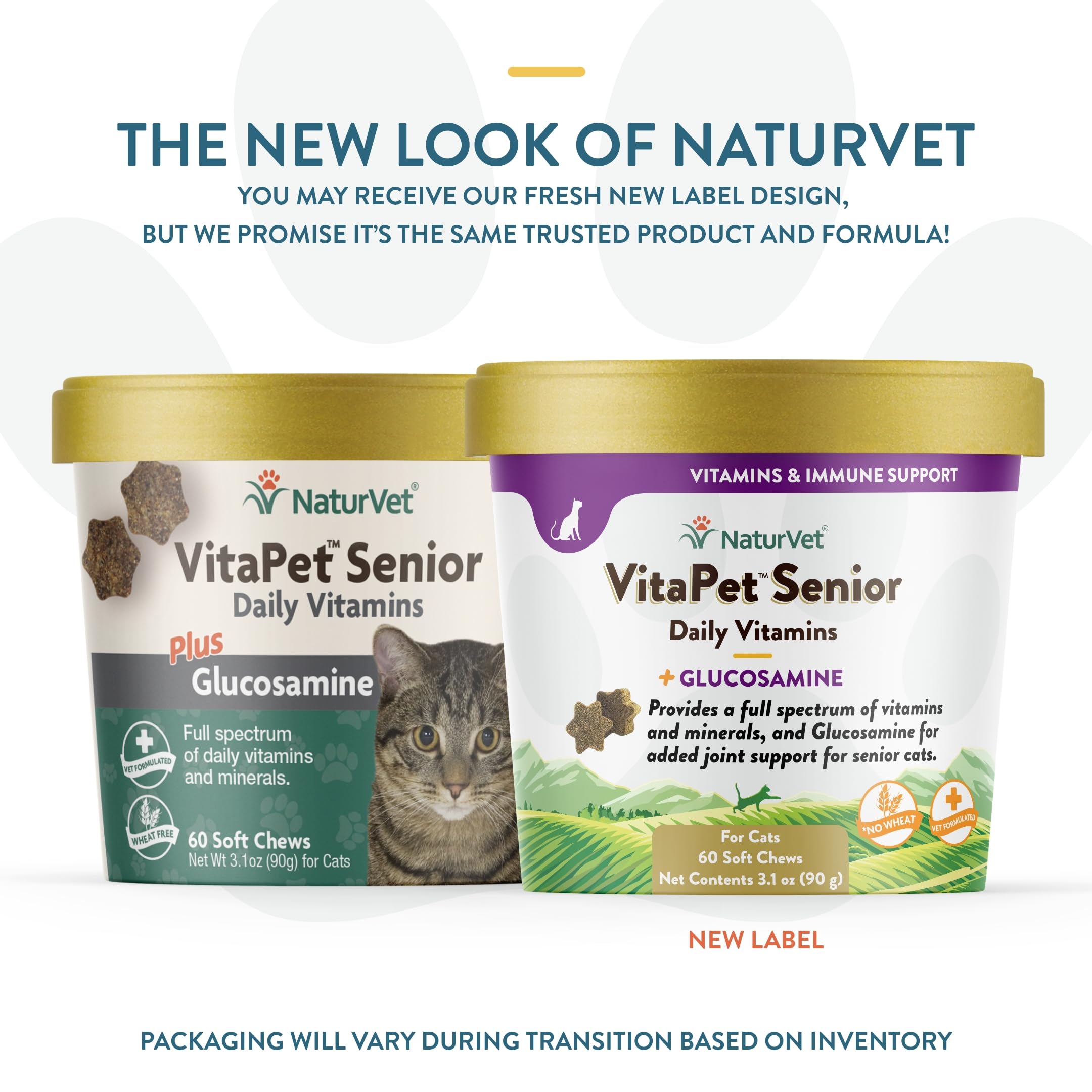NaturVet VitaPet Senior chuches suaves para gatos: sabor agradable para cuidado diario.