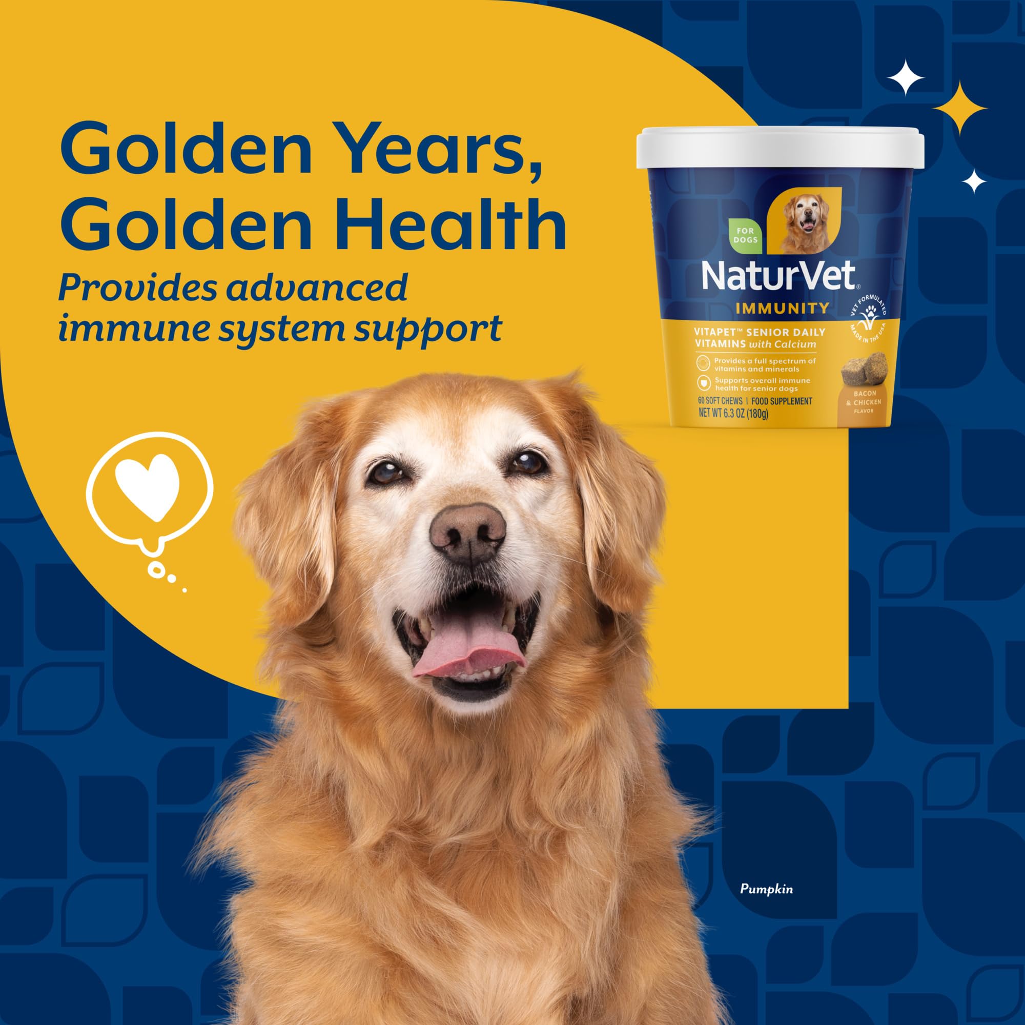 Masticables NaturVet VitaPet Senior para movilidad diaria y confort articular.