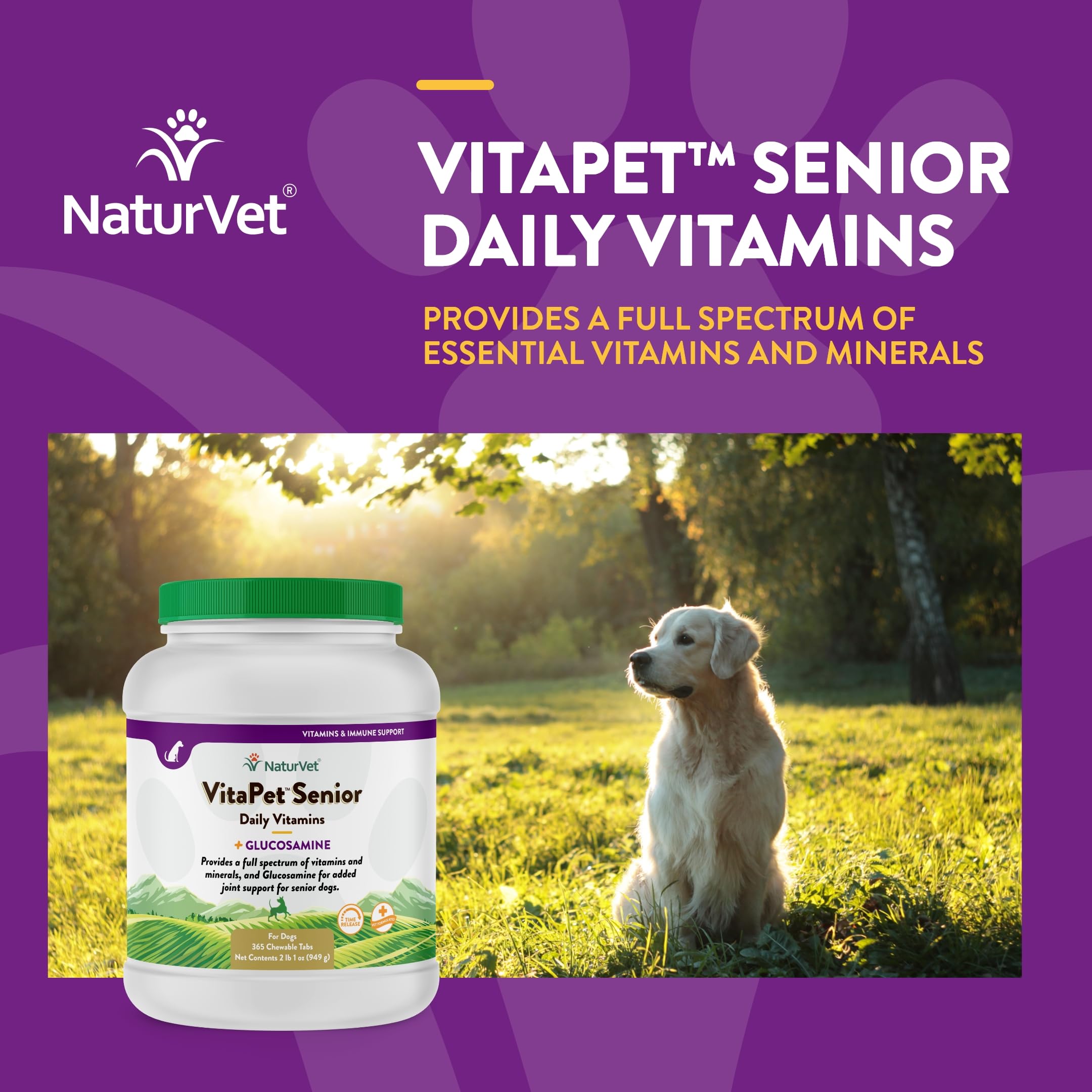 NaturVet VitaPet Senior Vitaminas y Minerales para el día a día