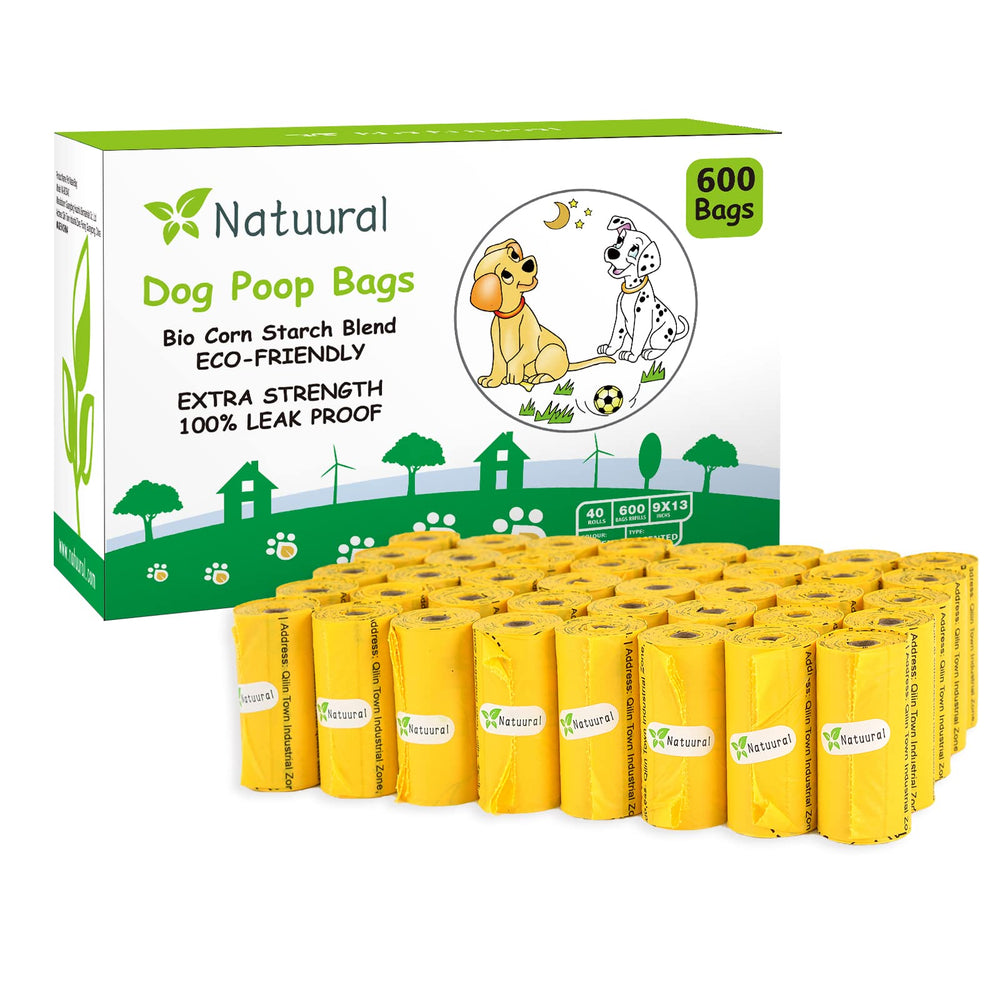 Natuural bolsas para perro 600 unidades recogida limpia