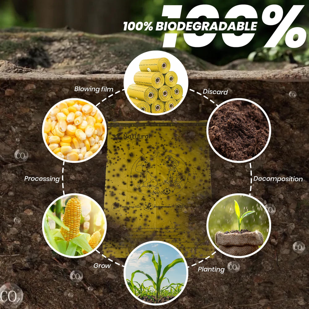 Natuural bolsas para perro compatibles con dispensadores estandar