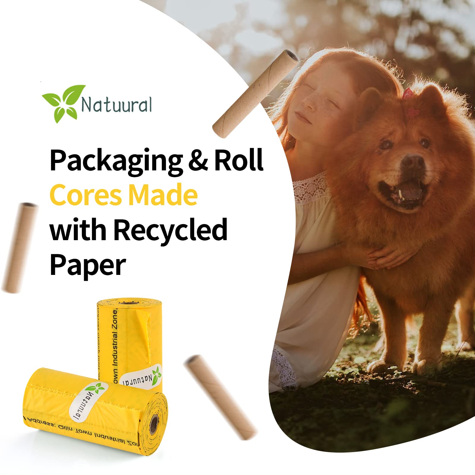 Natuural uso multiple bolsas para gatos y residuos