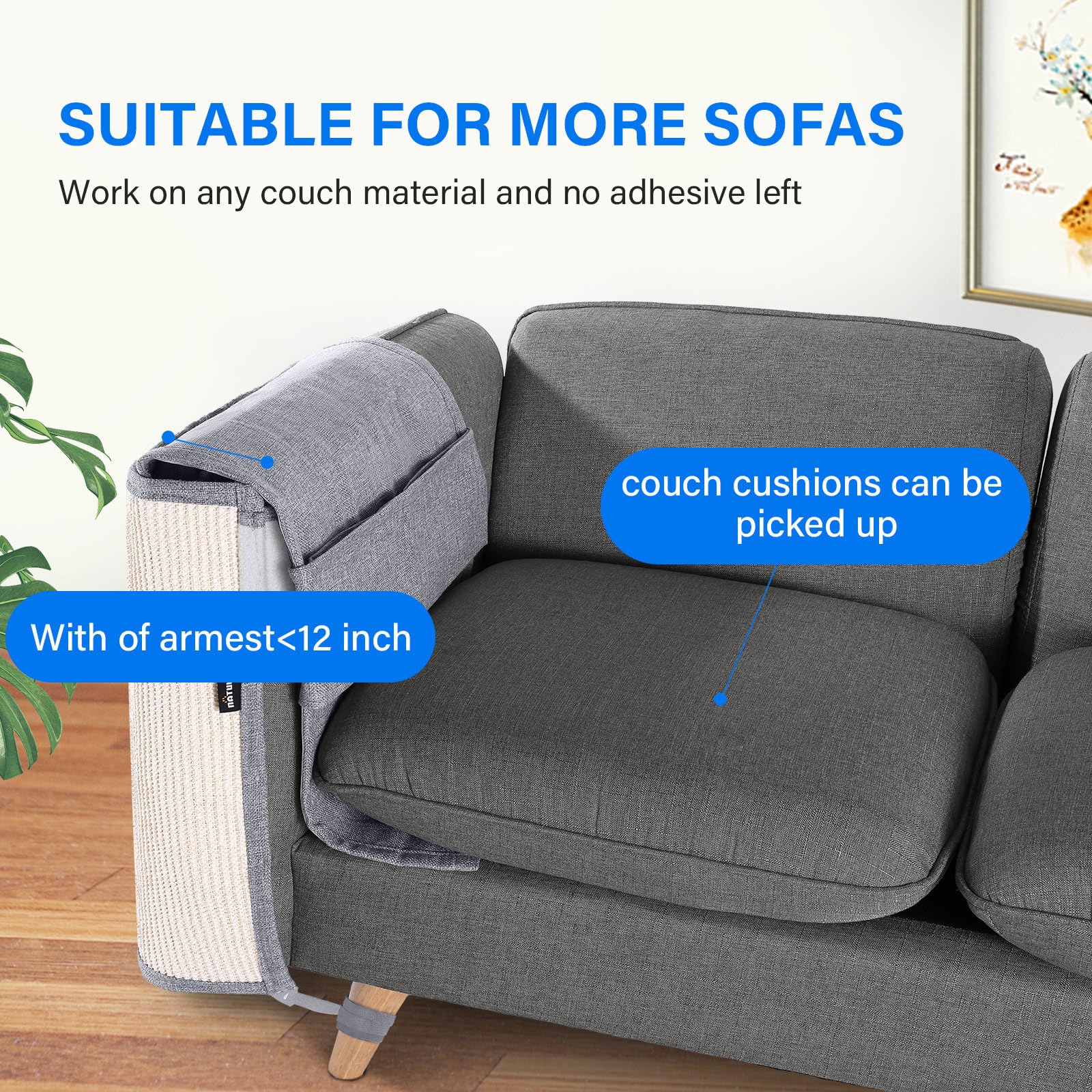 Diseño resistente y flexible NATUYA para encajar en contornos del mueble.