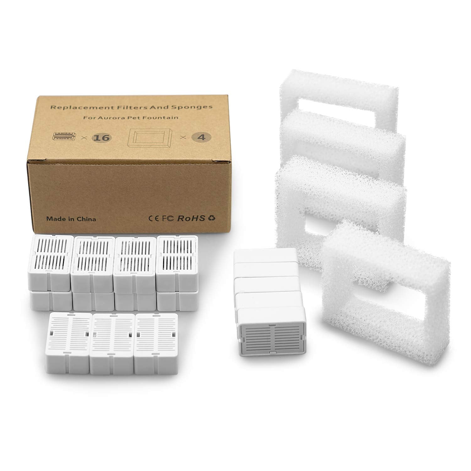 NautyPaws envase compacto para almacenamiento de filtros