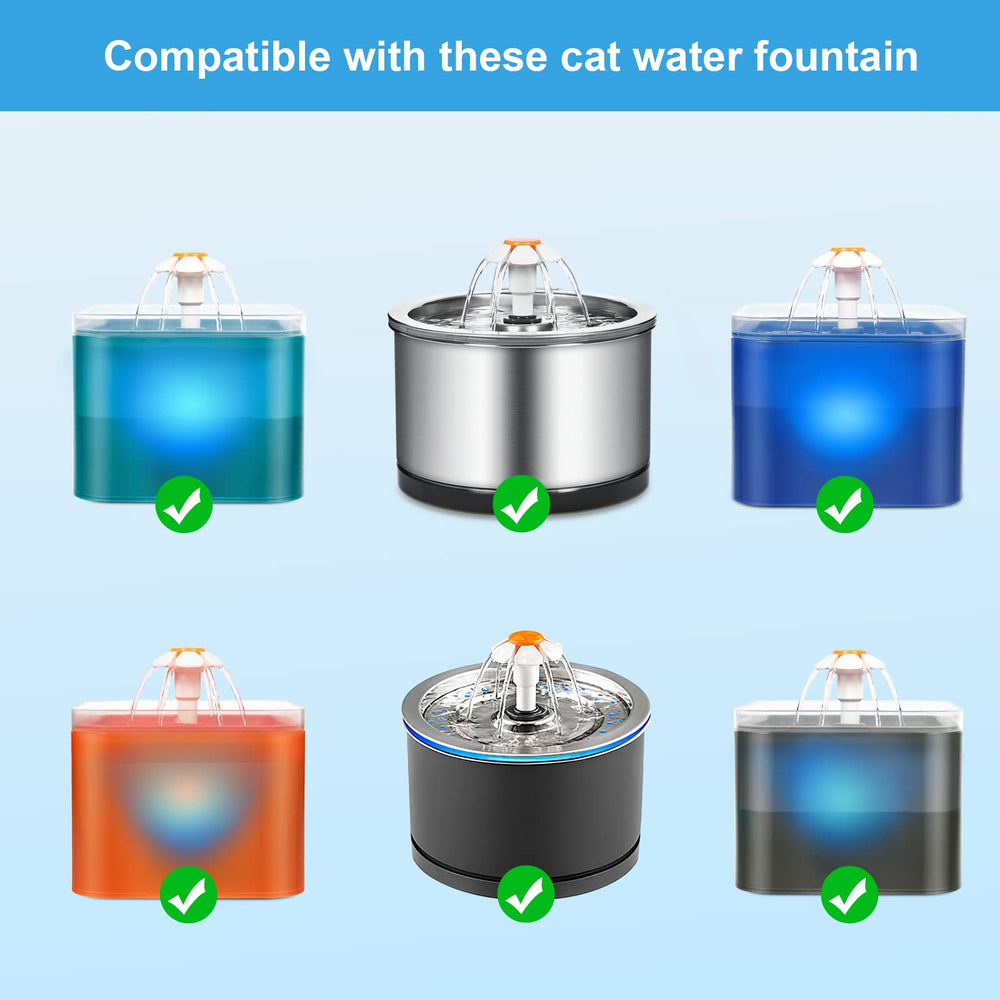 NautyPaws filtro de carbono para fuente, compatible con acero inoxidable, mejora la purificación.