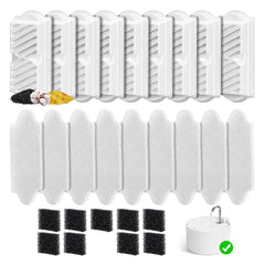 NautyPaws filtros cerámicos para fuente de gatos 74 onzas para agua más limpia.