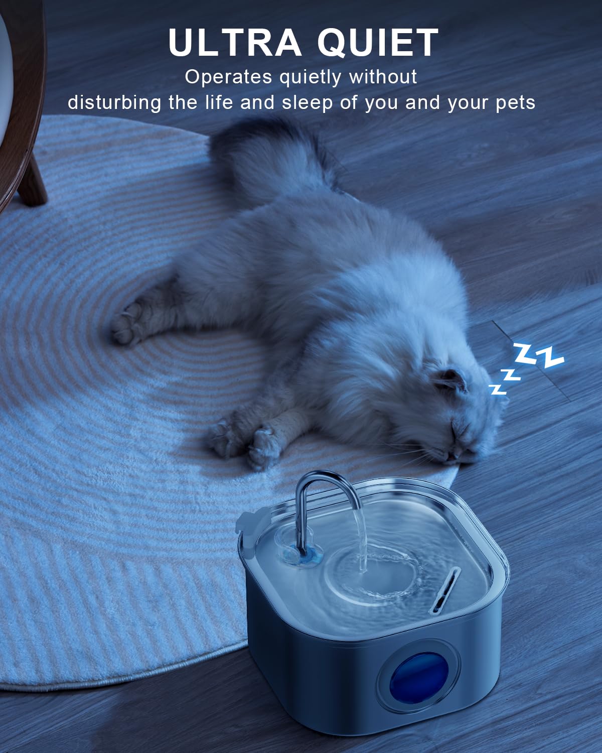NautyPaws flujo 360 grados para incentivar la hidratación.