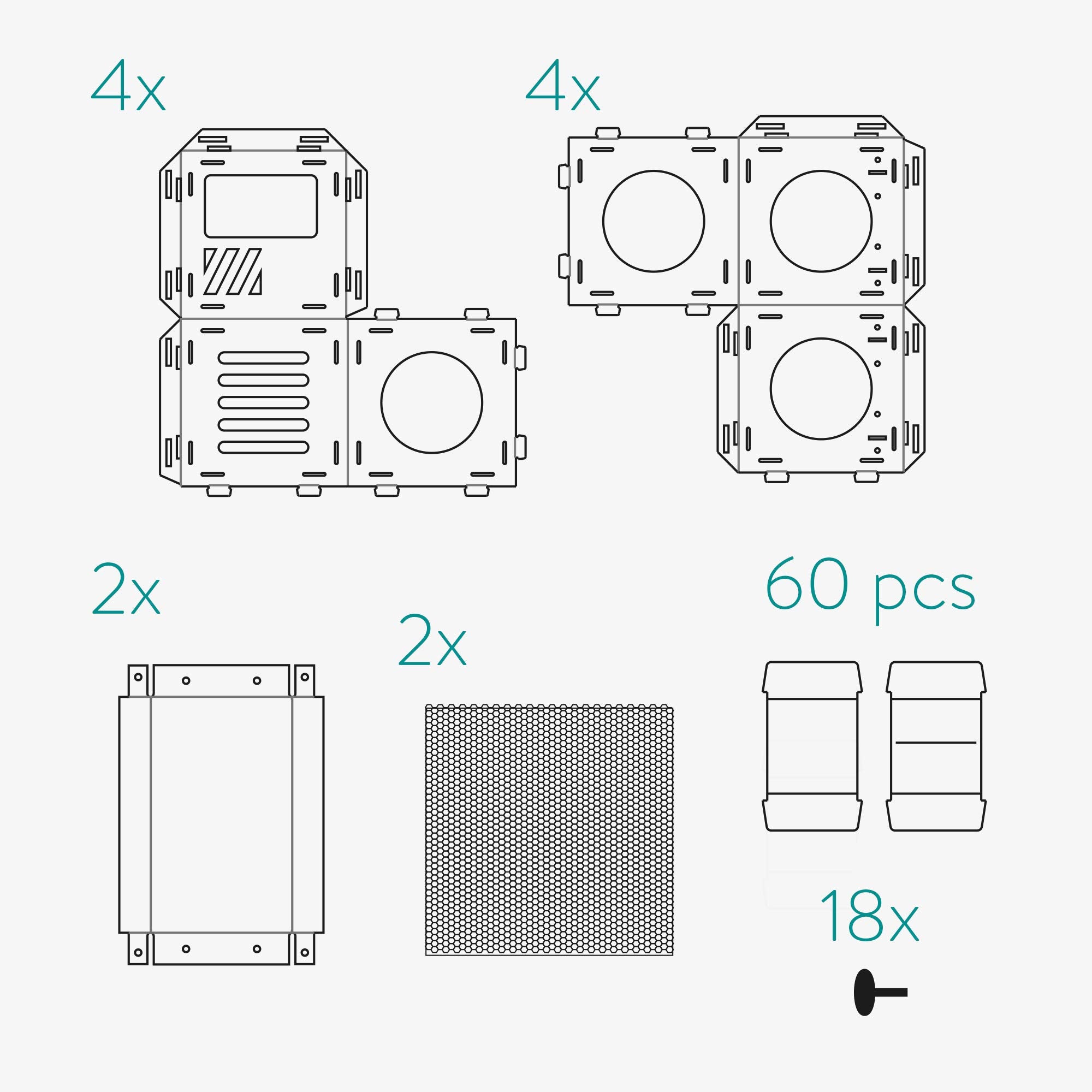 Navaris casa-gato modular: torre apilable para momentos de observación.