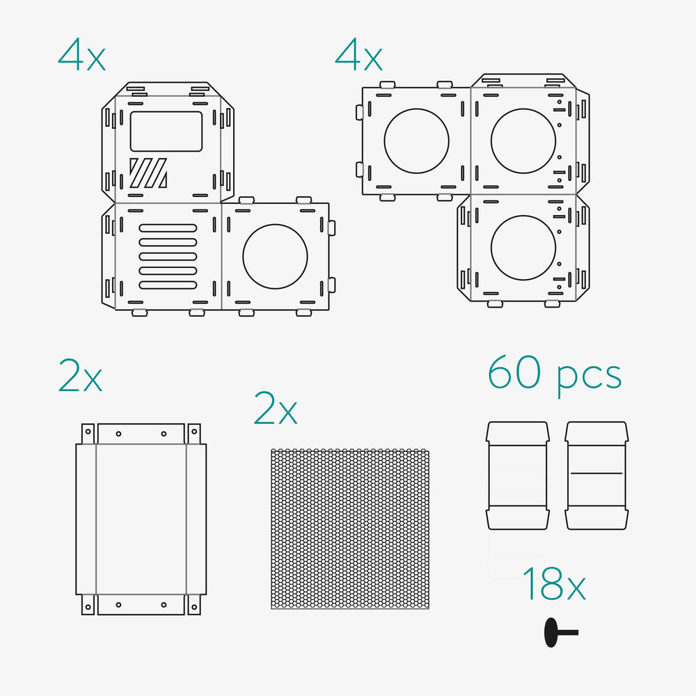 Navaris casa-gato modular: torre apilable para momentos de observación.