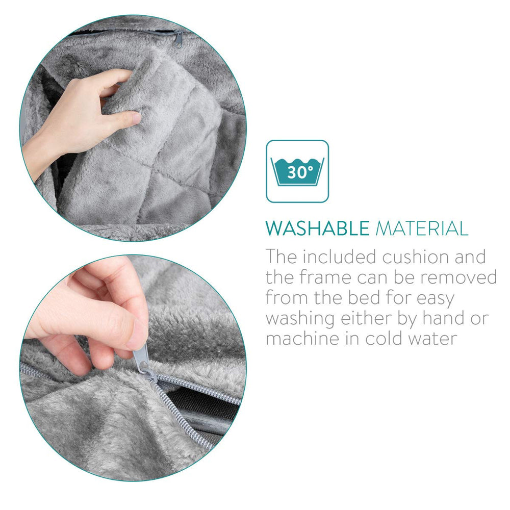 Navaris Marco metalico ajustable para radiadores, sujecion segura