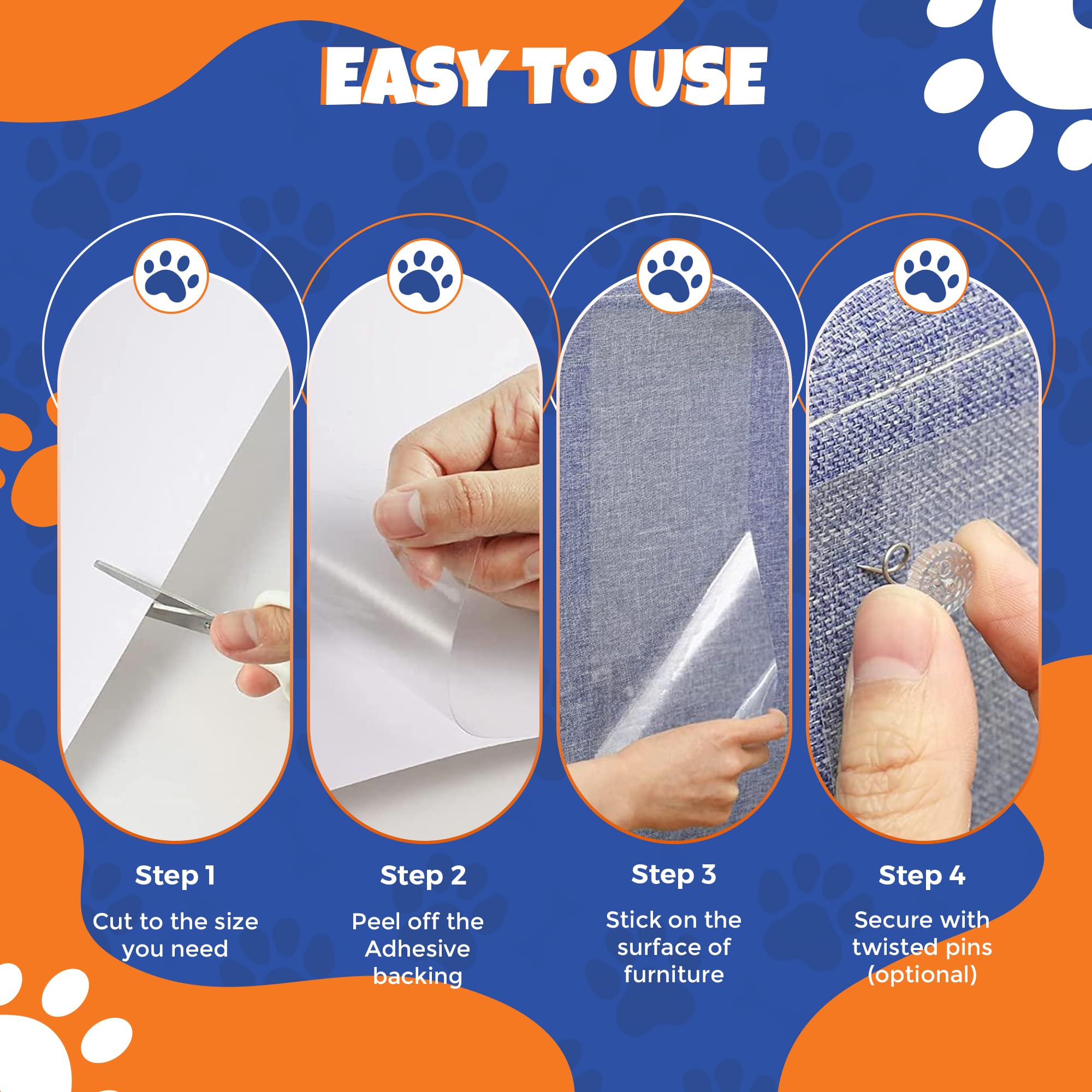 NAVZA cinta antirrasgado transparente, protege esquinas sin alterar la decoración.