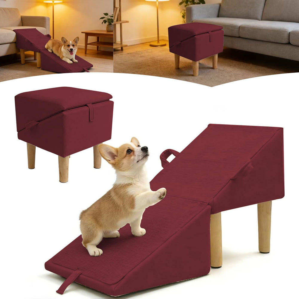 Nawakol rampa-perro-plegable para sofá y cama baja facilita acceso seguro.