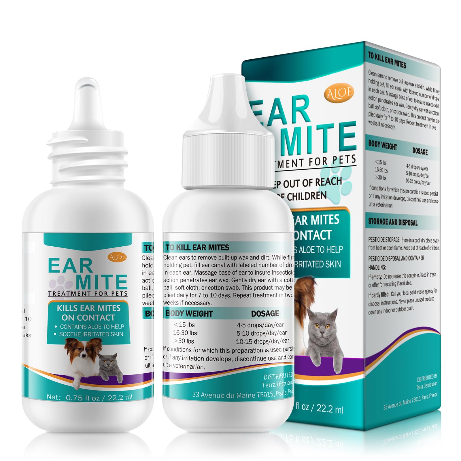 NBTREKTIE limpia la otitis del oído de perros y gatos con aplicación fácil.
