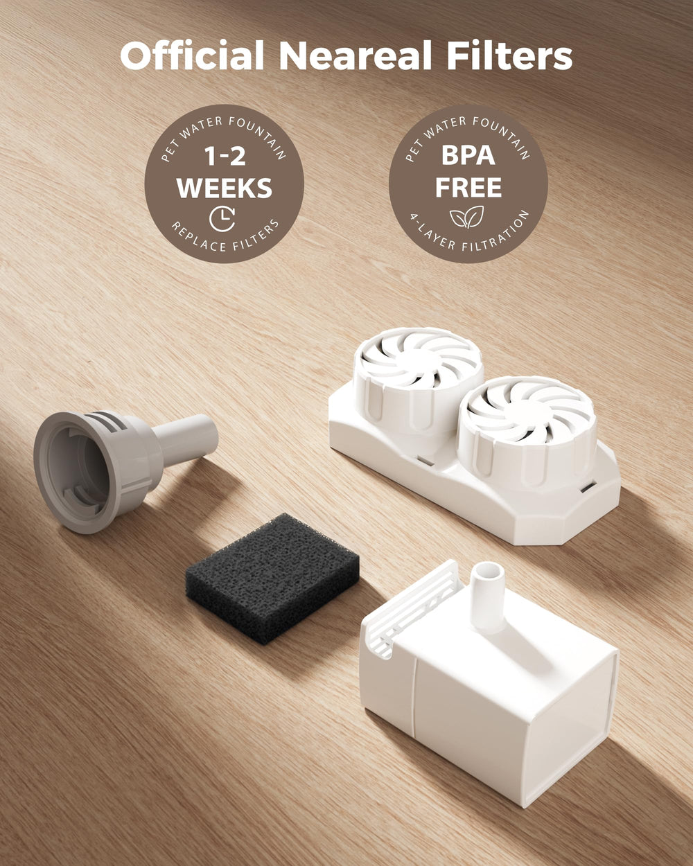 Diseño compatible con fuente de acero inoxidable Neareal