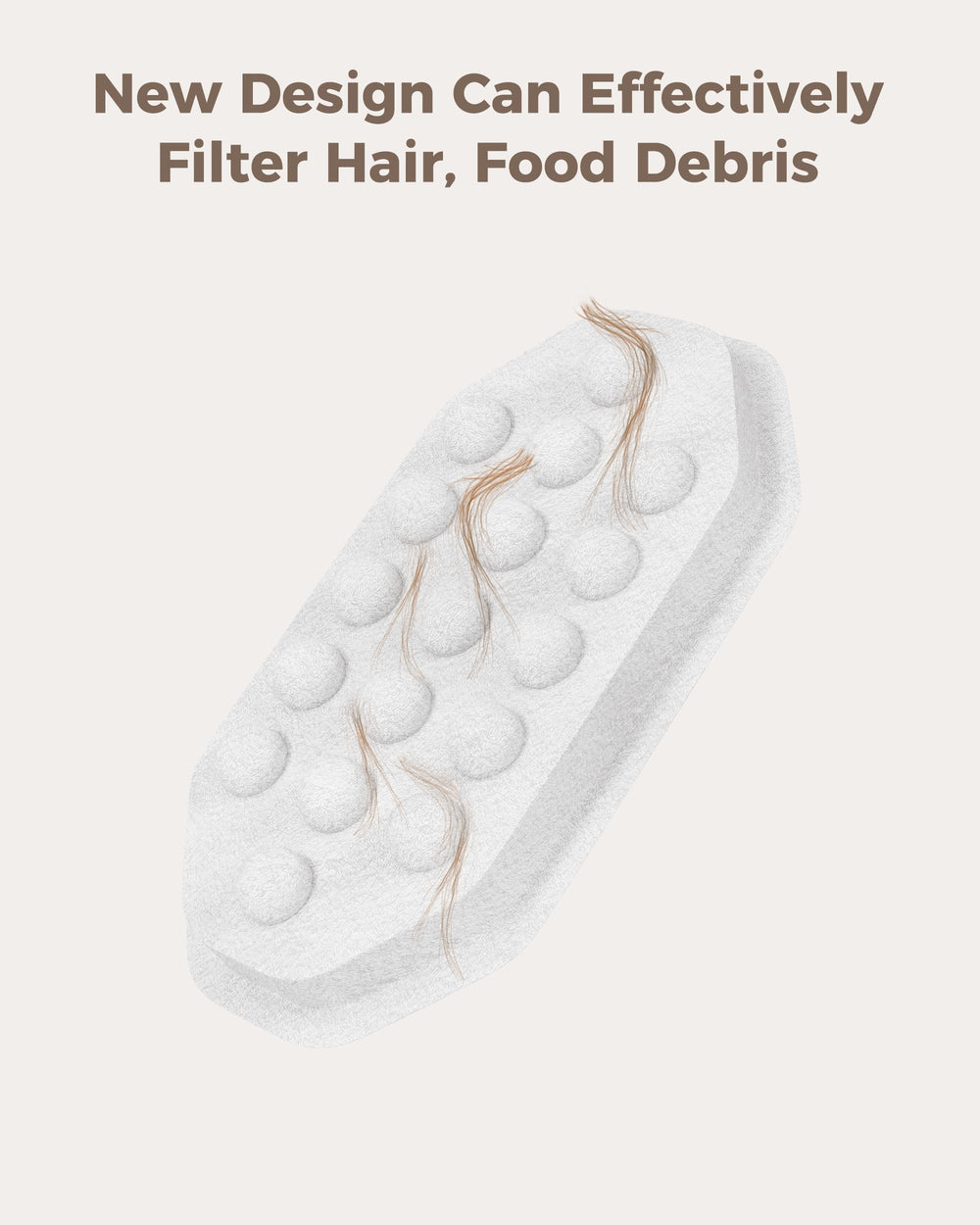 Neareal esponja filtrante para fuente, recoge detritos y mantiene el agua limpia.