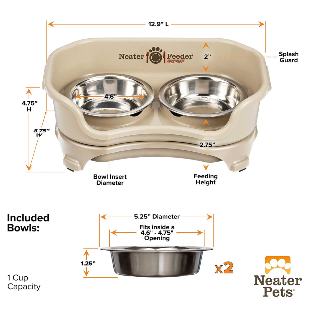 Neater Feeder Express es ergonómico para la alimentación diaria.
