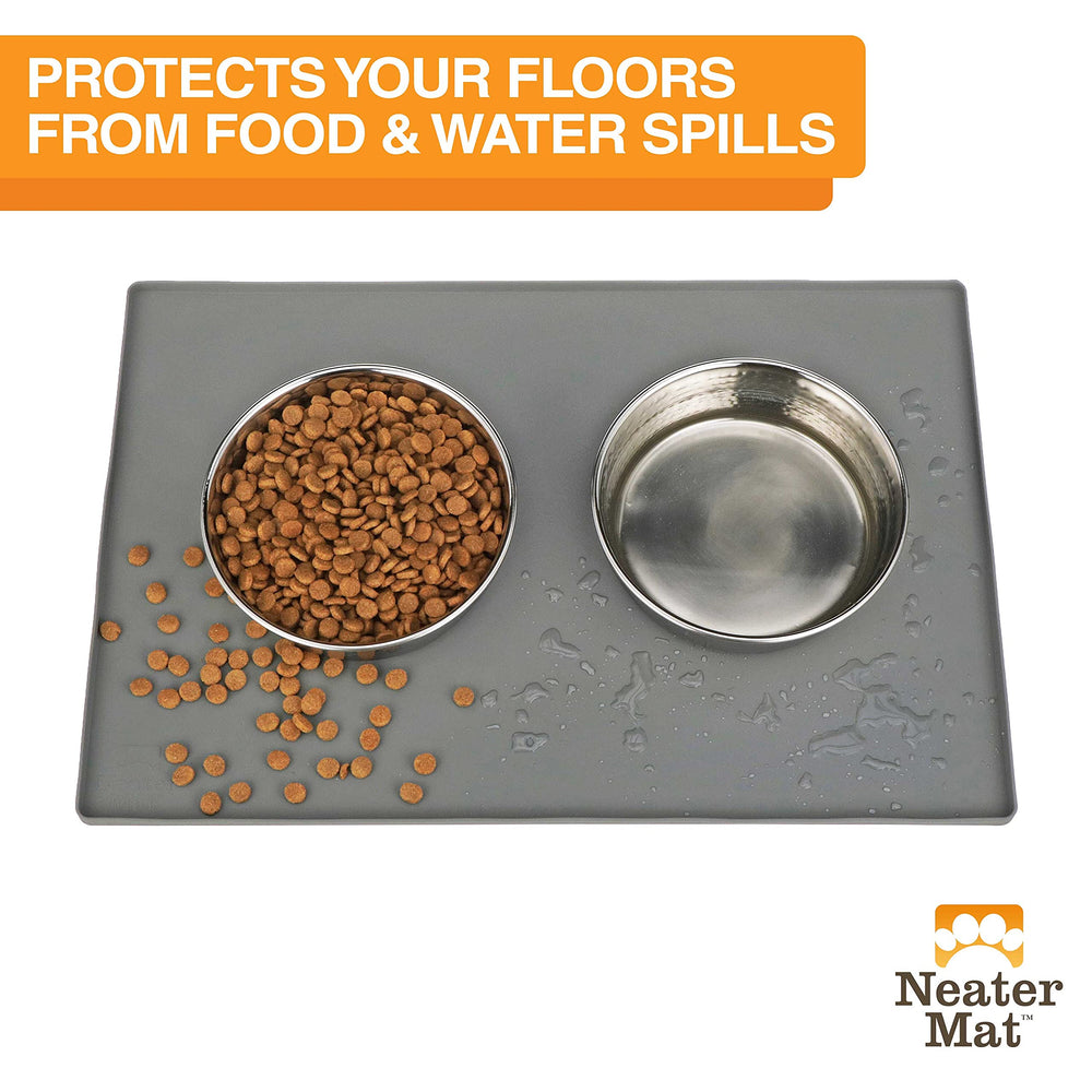 Neater Mat de silicona impermeable fácil de limpiar tras las comidas.