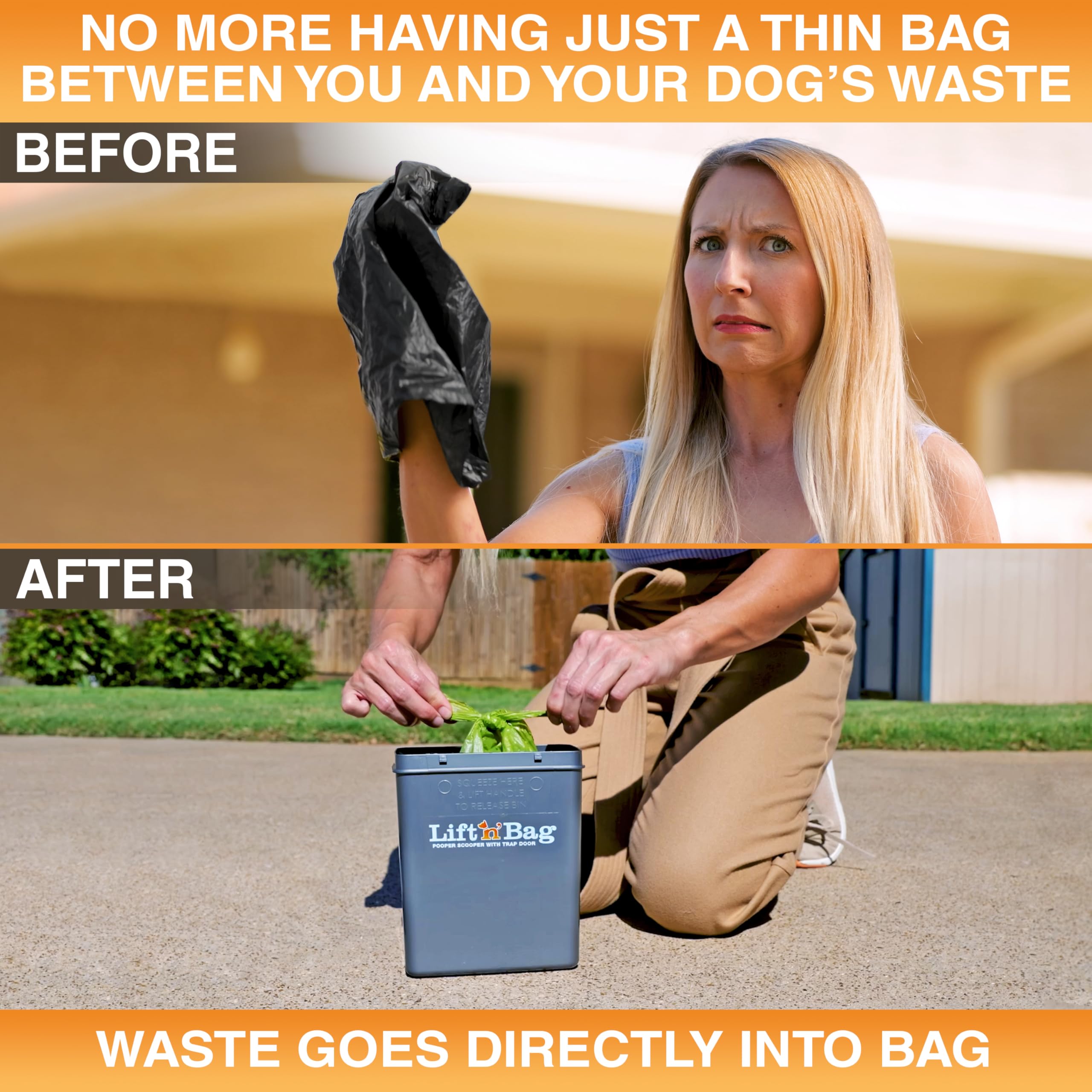 Lift N’ Bag 2.0: material plástico duradero y ligero.