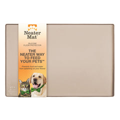 Neater Mat: alfombrilla impermeable de silicona para tazones, protege el suelo y facilita la limpieza.