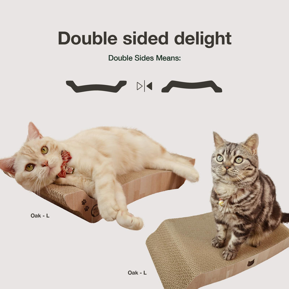 Necoichi Premium Comfort Series zona relax para gatos grandes, superficie acolchada.