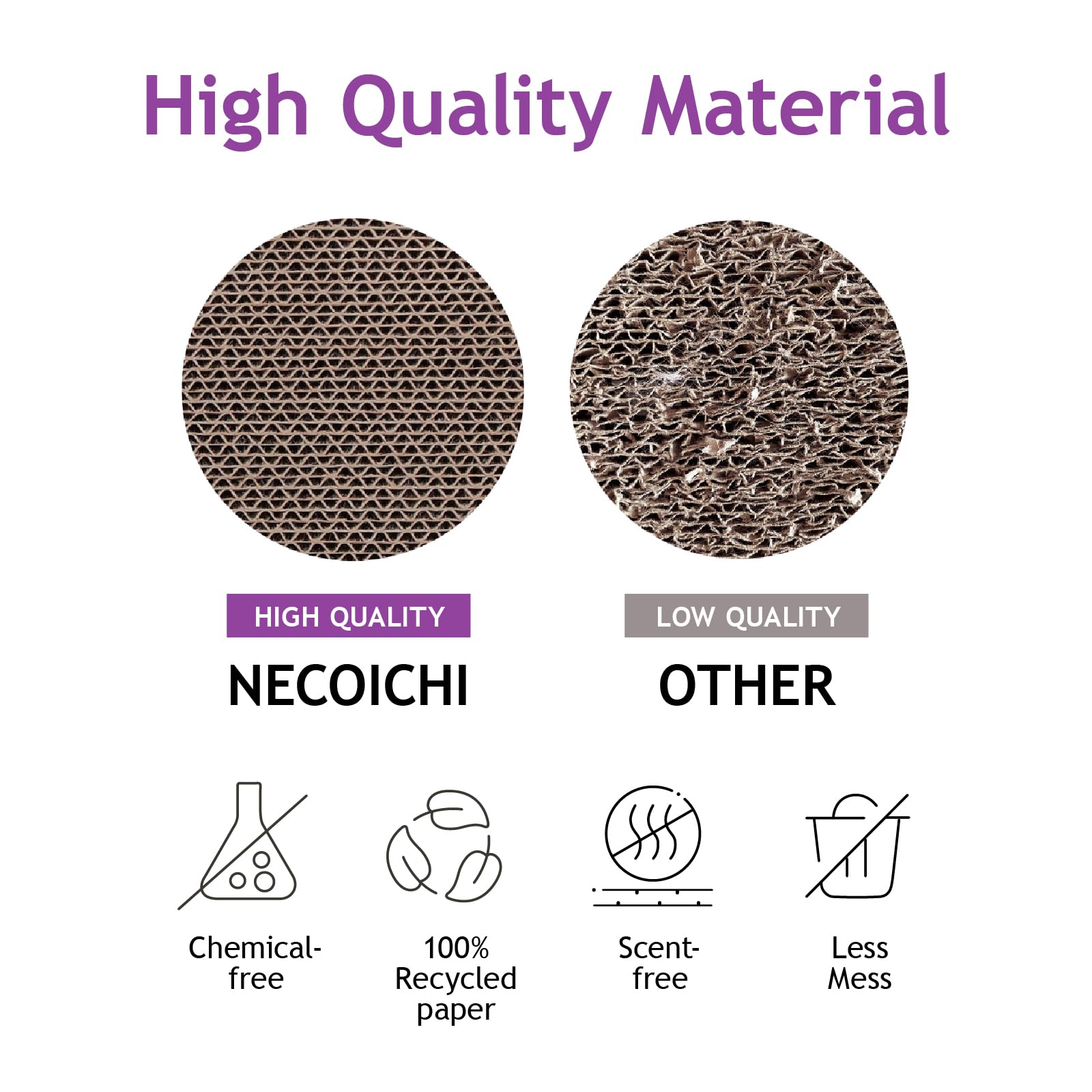Necoichi seguro y sin químicos, ideal para uso en interiores.
