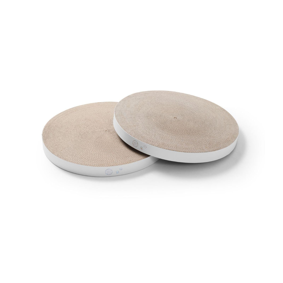 Necoichi tazón-rascador para gatos XL, holograma blanco, diseño cómodo para descanso