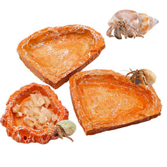 Neeenn plato-alimento-reptil-resina-realista-roca-grande, ideal para terrarios.
