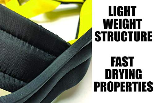 Neewa Sled Pro arnés, vista dorsal, acolchado seguro para entrenamientos largos.