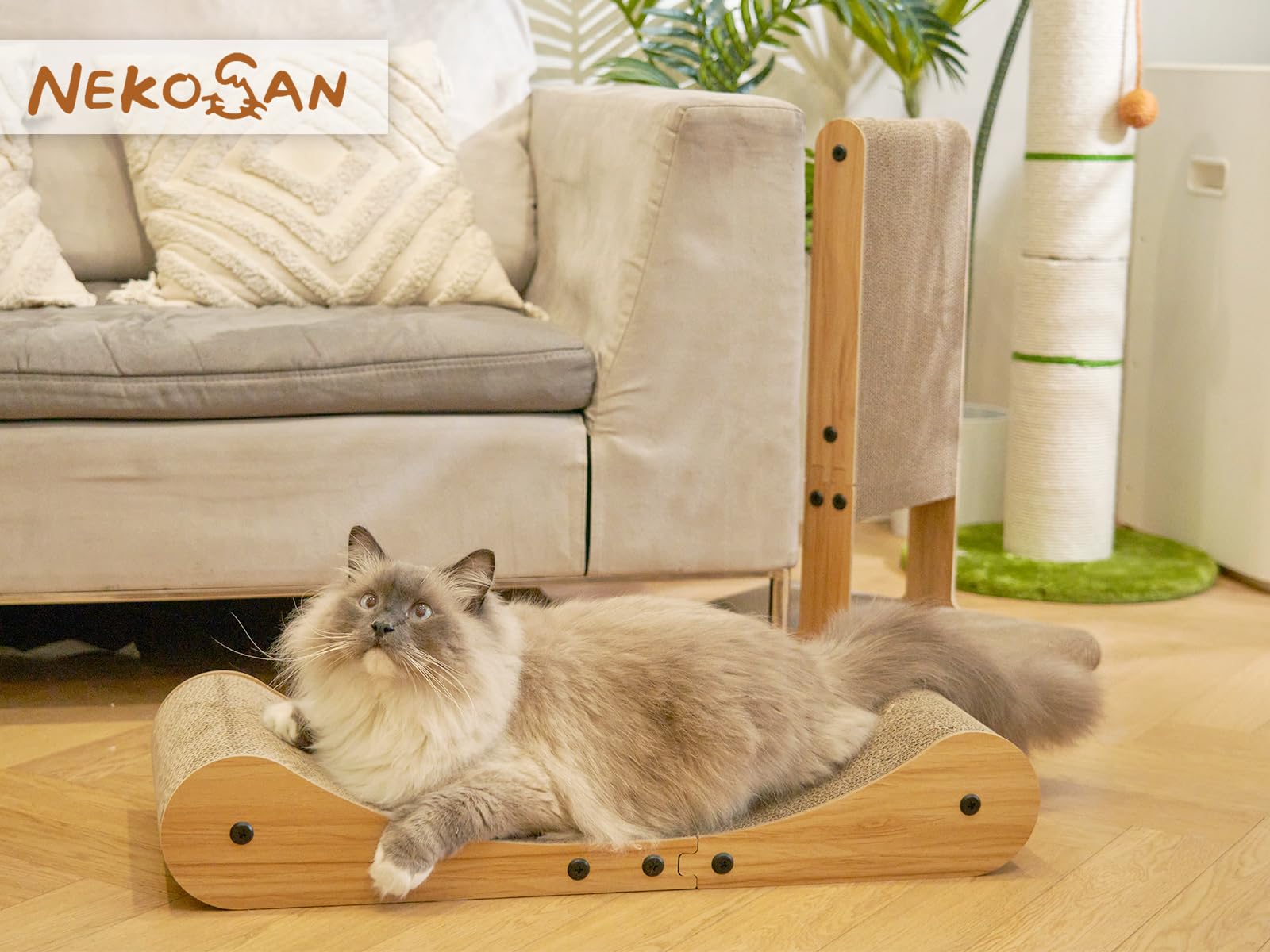 Nekosan ideal para gatos de interior, descanso y juego