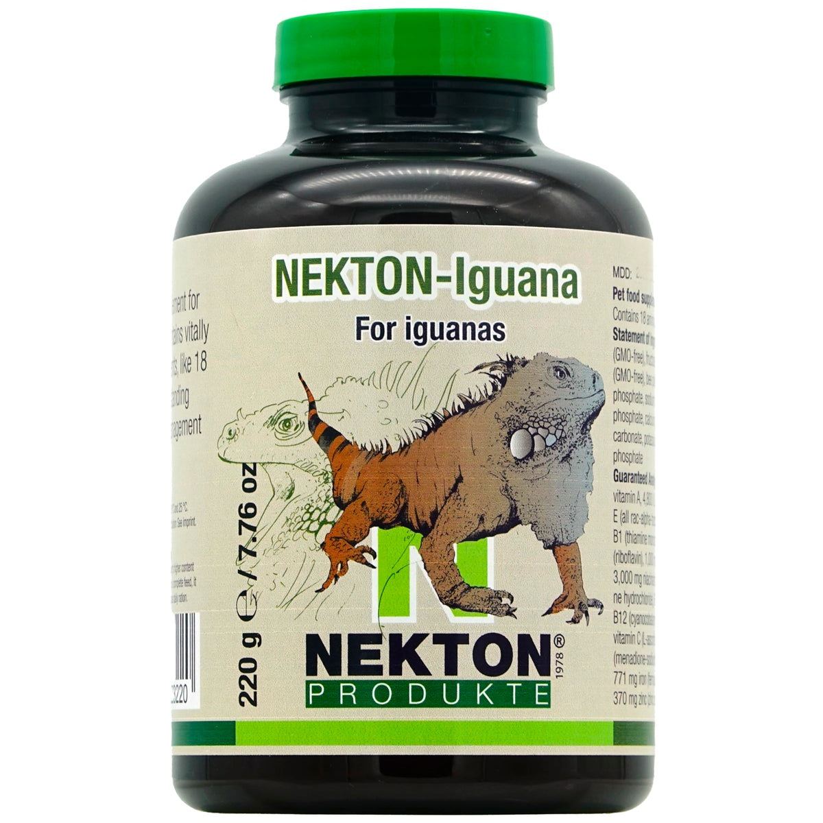 Nekton Iguana Vitaminas: envase iguanas, dosificación fácil para dieta equilibrada