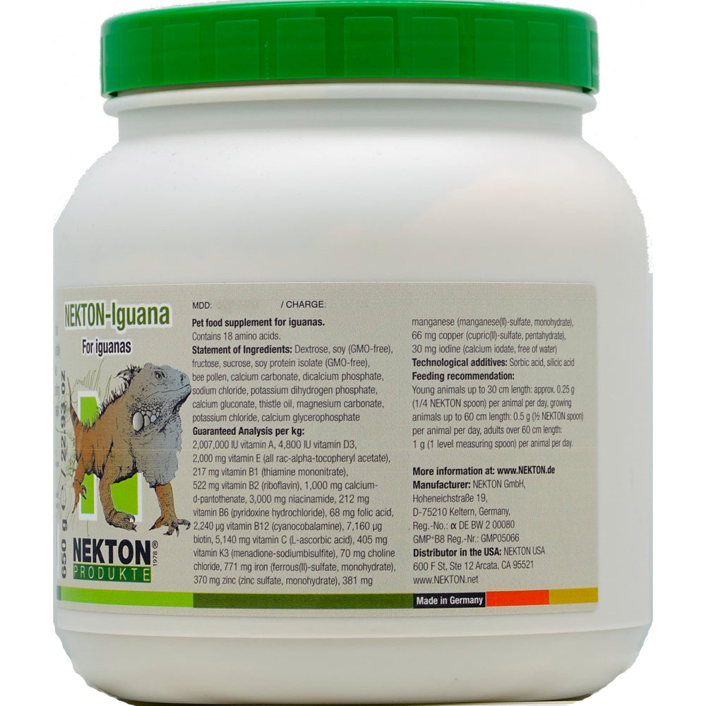 Polvo de Nekton Iguana Vitamins para añadir a la comida