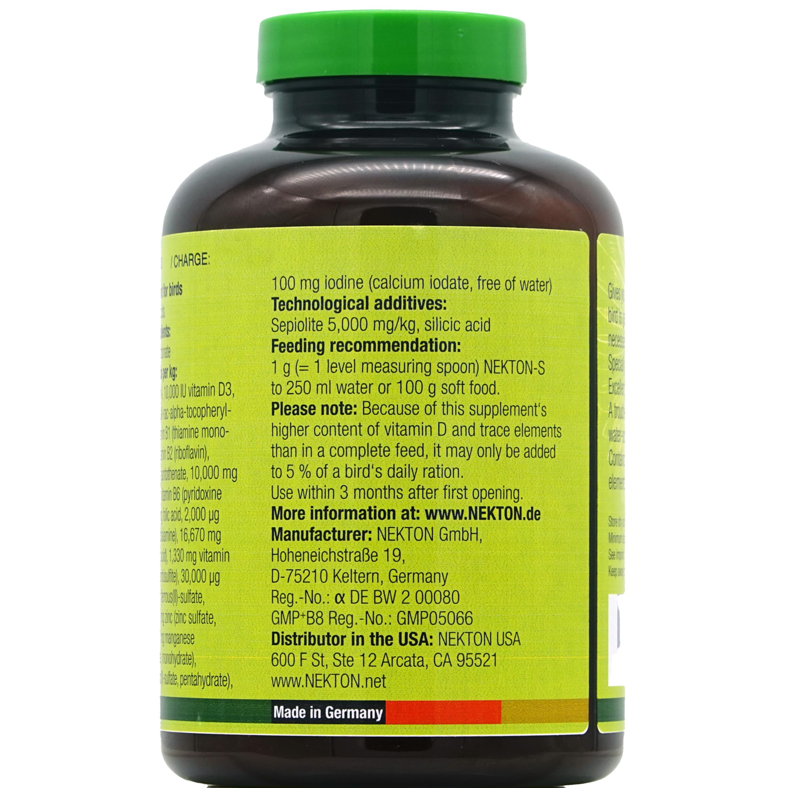 Nekton Multivitamínico para Aves: cucharilla medidora para dosificar la dosis