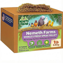Nemeth Farms mijo en espiga secado al sol para aves