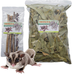 NEOUZA sugar glider, hojas de eucalipto deshidratadas para cama natural y segura.