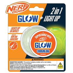 Bola Nerf LED Relámpago de 2,5 pulgadas para juego nocturno