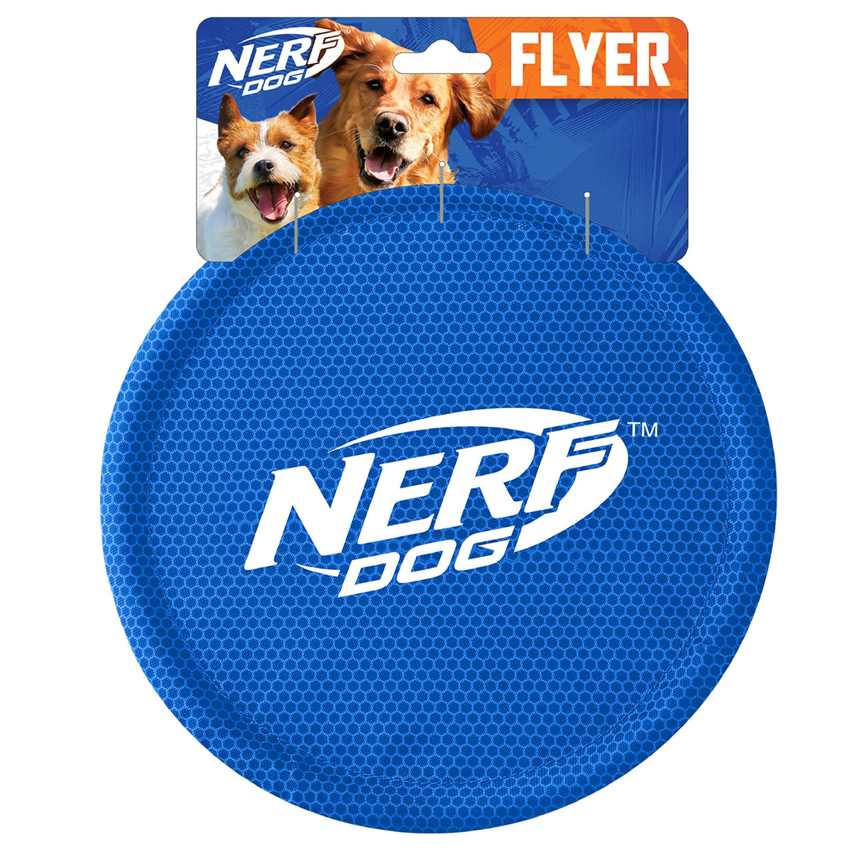 Nerf Dog Nylon Flyer, disco volador de 9 pulgadas, ideal para jugar a buscar.