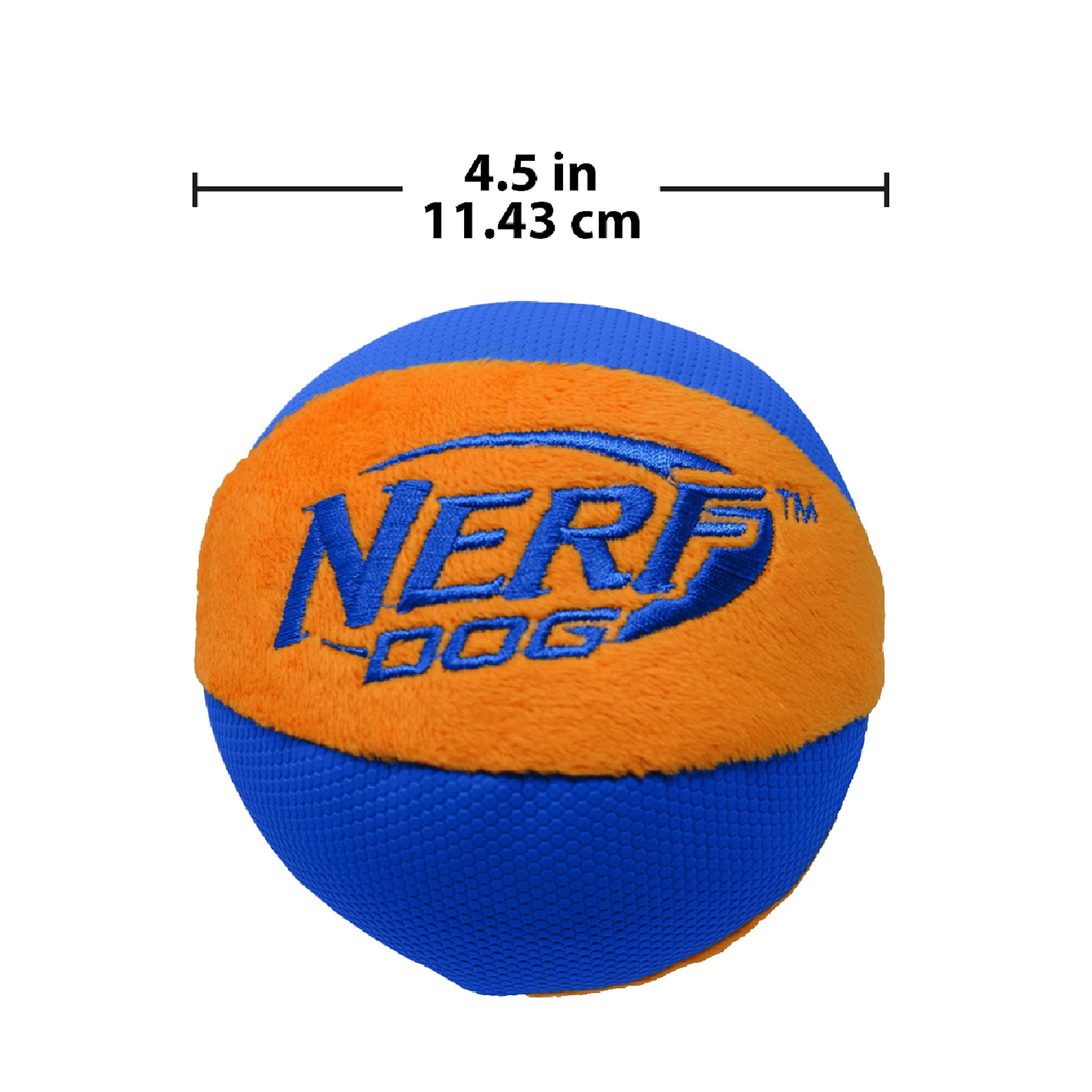 Pelota Nerf Dog Trackshot Ball uso interior y exterior, juego versátil para casa y parque.
