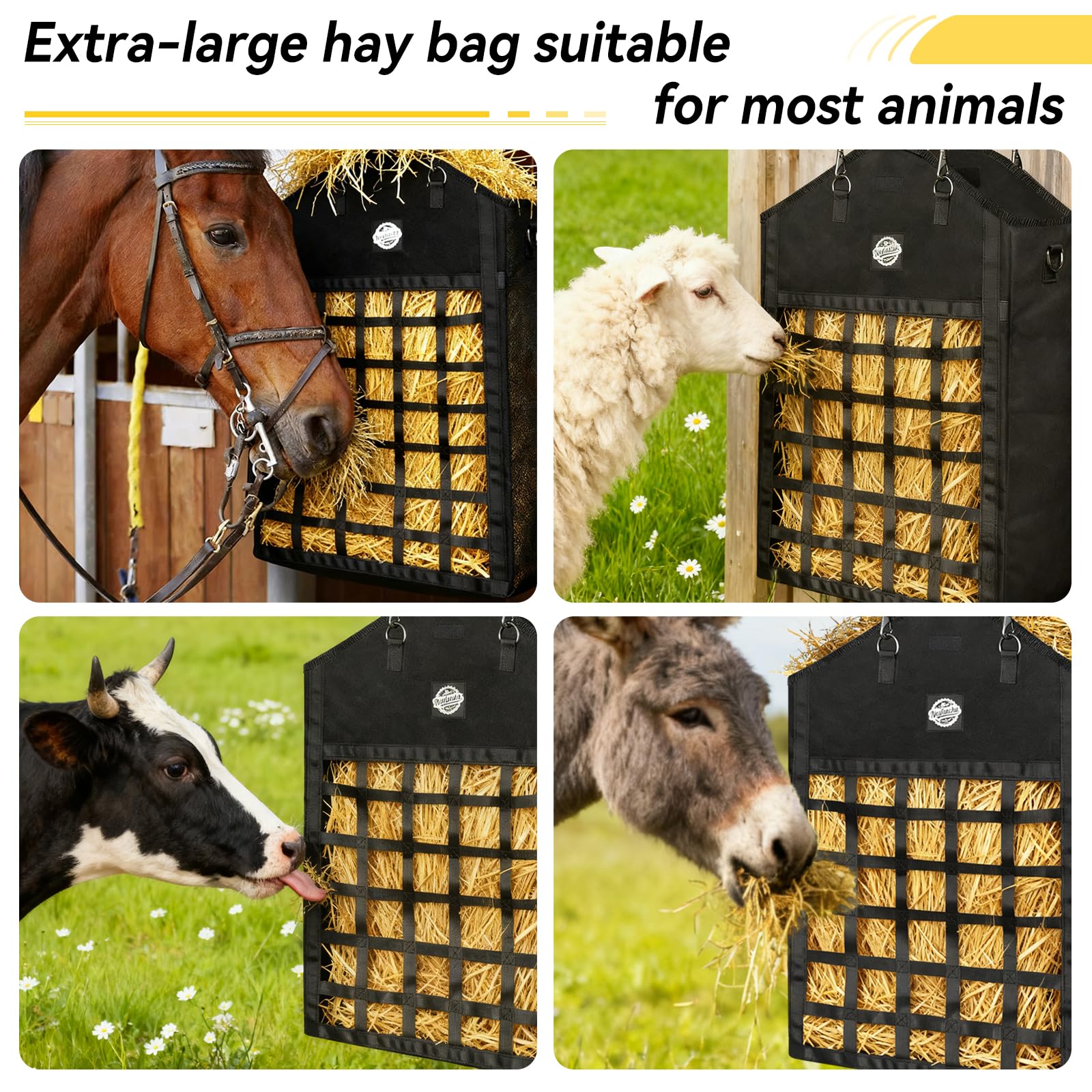 Nesfanchu conjunto 3 bolsas 25 pulgadas, práctica para granja.
