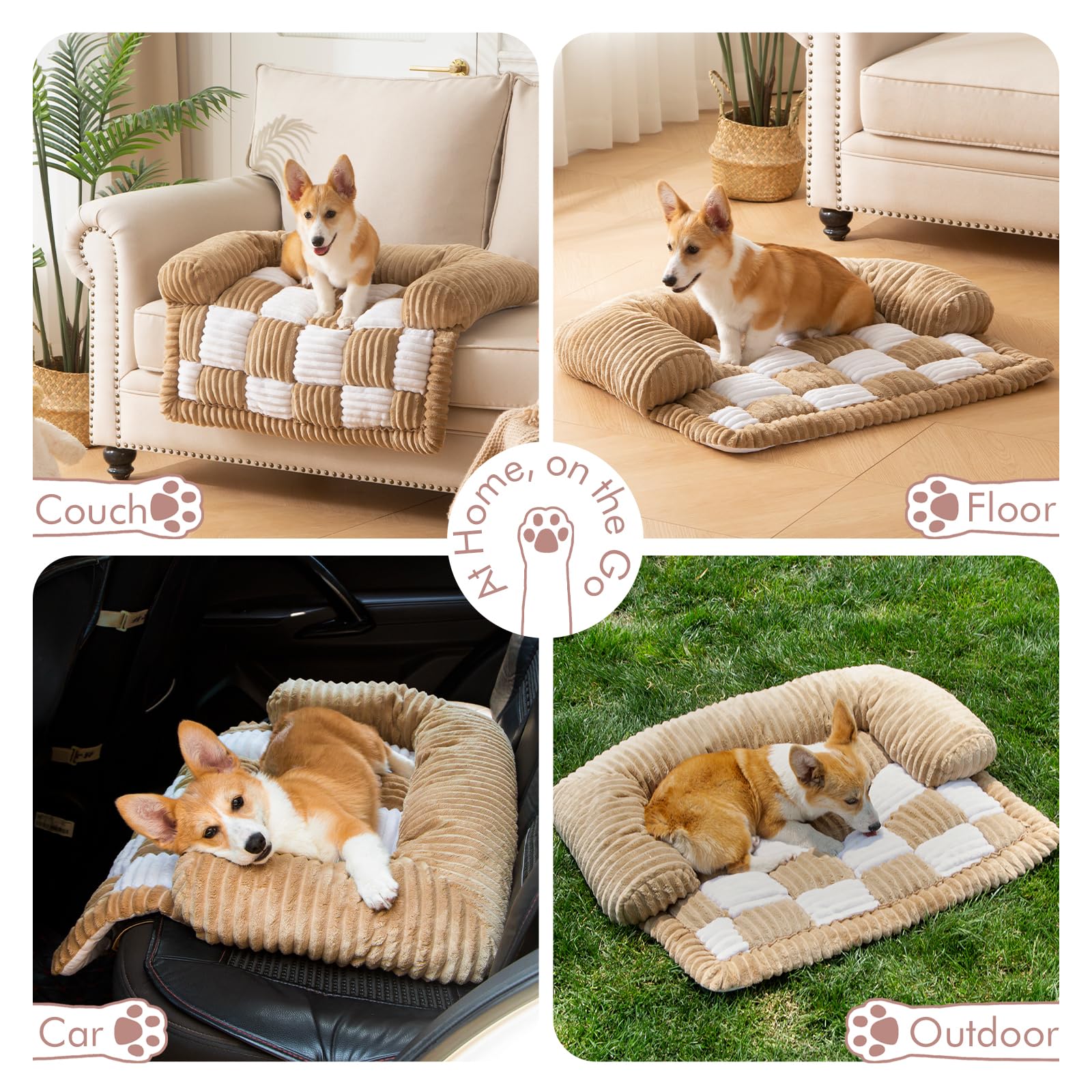 NestlyMoly cama para perro con base antideslizante para muebles