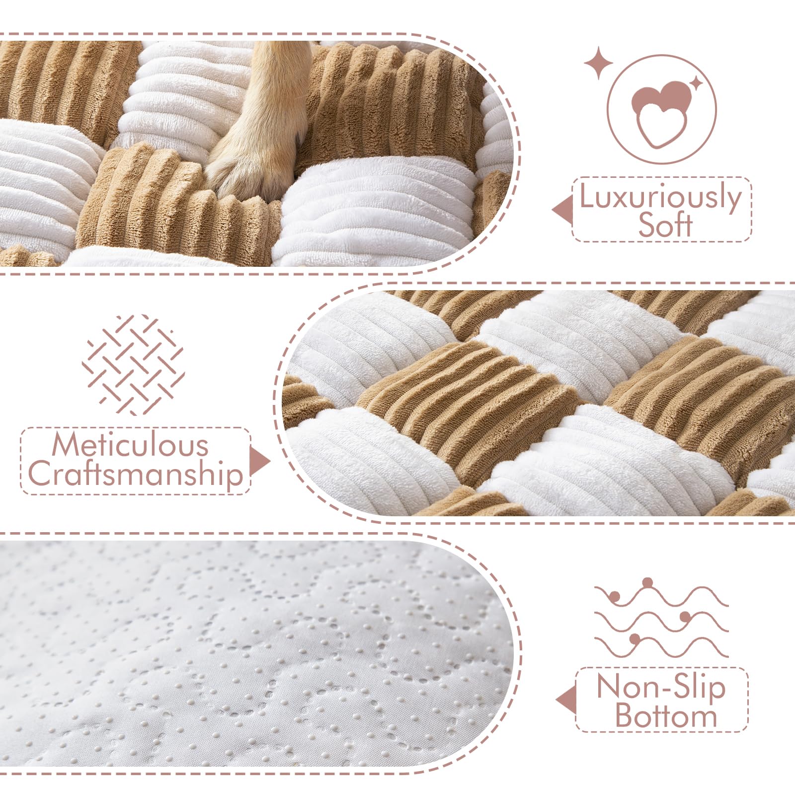 NestlyMoly cama para perro de una pieza, diseño duradero y fácil de limpiar